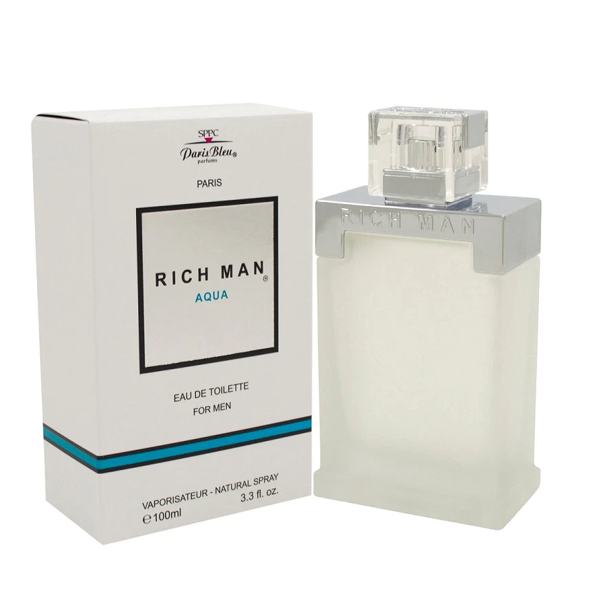 Rich Man Aqua EDT 100 ml (3.4 oz)